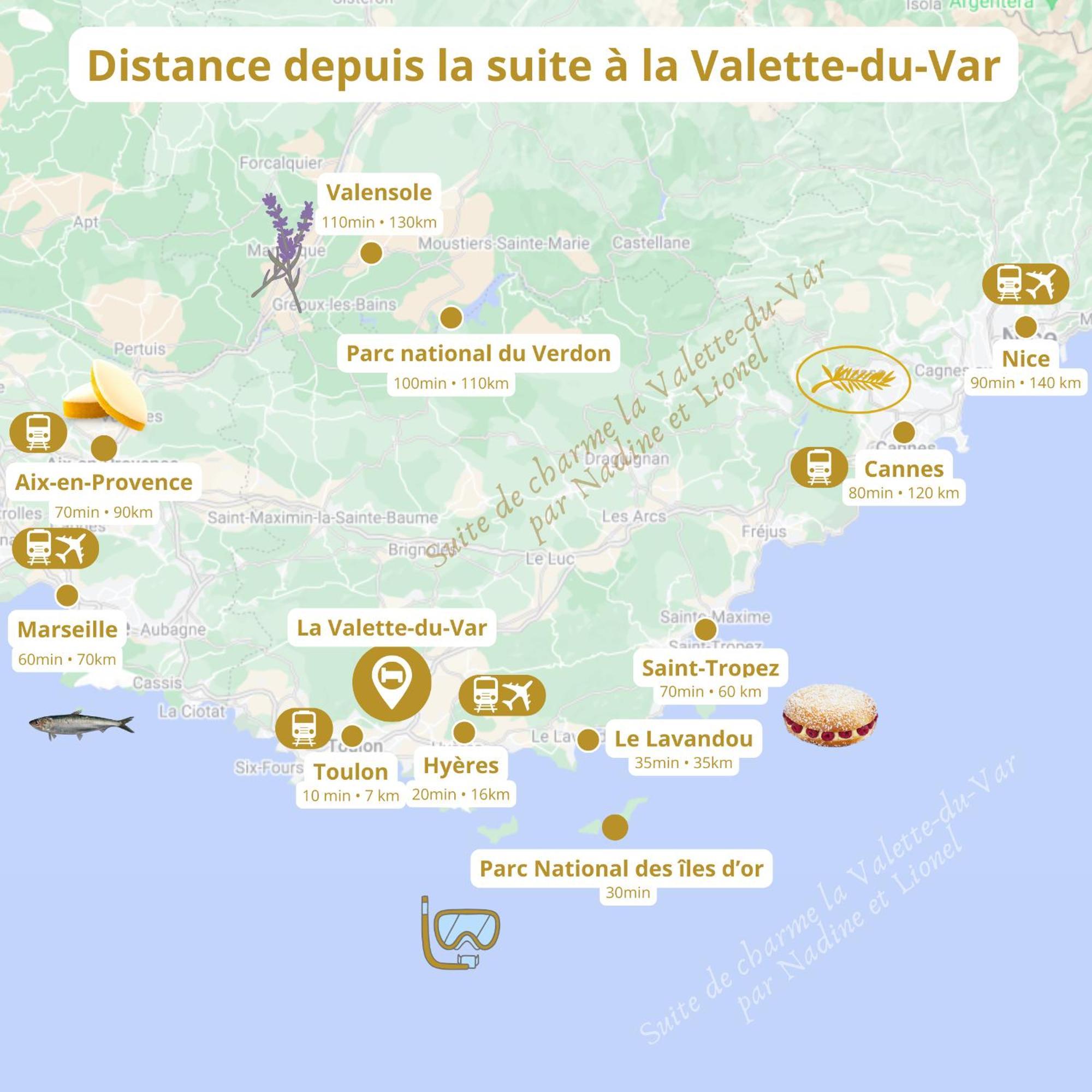 Chambre Deluxe Olivier Et Pinedo La Valette-du-Var Exteriér fotografie